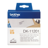 Brother Black On White Address Label Roll 29mm x 90mm 400 labels - DK11201
